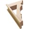 Ekena Millwork 7 1/2-in W x 20-in D x 32-in H Balboa Trad Rough Cedar Woodgrain TimberThane Outlooker, Primed Tan OUTUR075X20X32BOA04RCPR - alternate 4